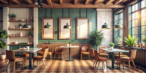 עיצוב מסעדה קטנה