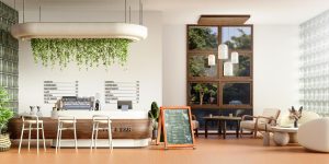 עיצוב פנים לבית קפה