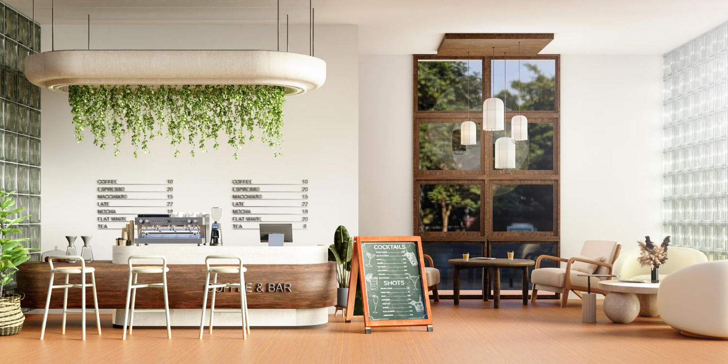 עיצוב פנים לבית קפה