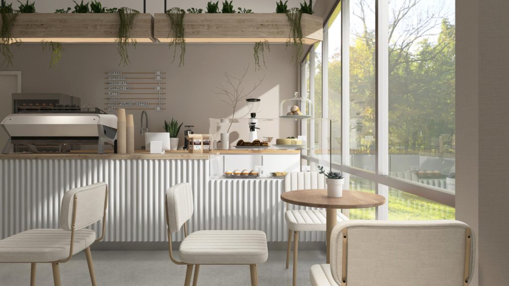 עיצוב פנים לבתי קפה